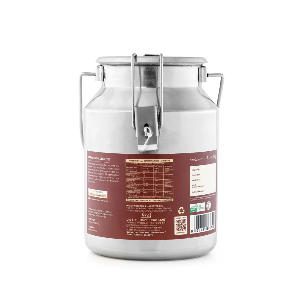 Two Brothers Organic Farms India A2 Ghee