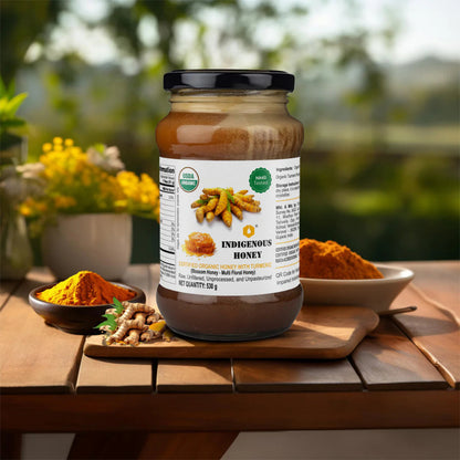 Indigenous Honey  Raw Organic Honey with Infused Turmeric