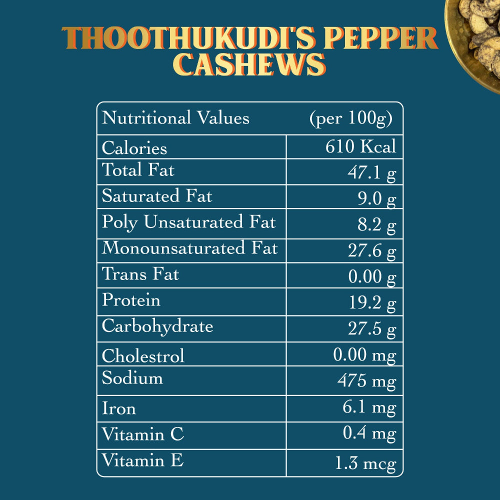Patang Thoothukudi's Pepper Cashews