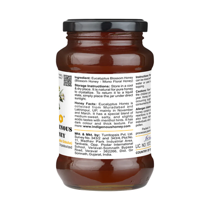 Indigenous Honey  Raw Natural Eucalyptus Honey - Pure, Unfiltered, Direct from Beekeeper