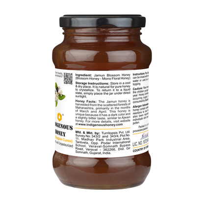 Indigenous Honey  Raw Jamun Blossom Honey NMR Tested