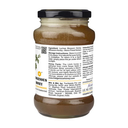 Indigenous Honey  Raw Litchi Blossom Honey - Pure and Natural Delight From Bihar