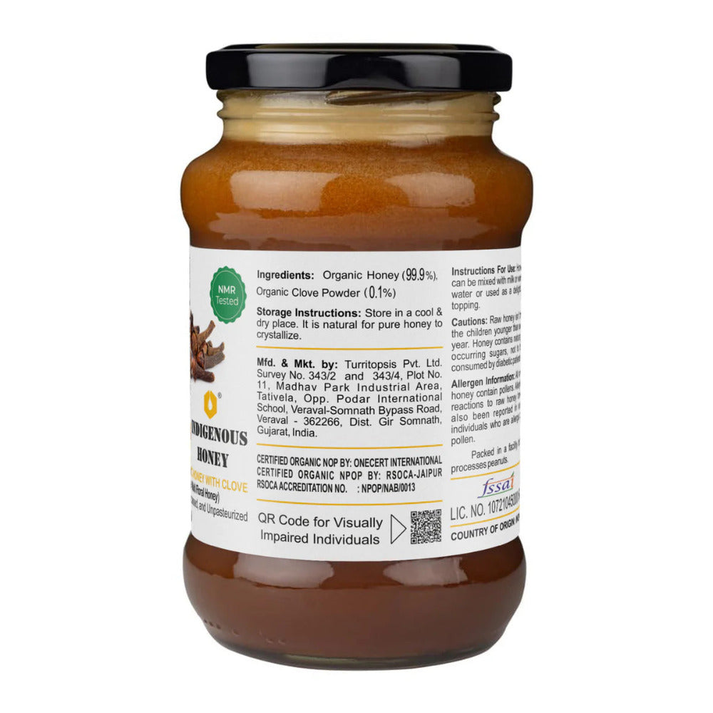Indigenous Honey  Raw Organic Honey with Infused Clove