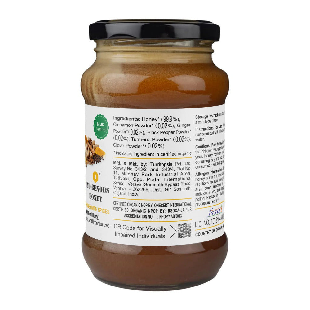 Indigenous Honey  Raw Organic Honey with Mix Spice