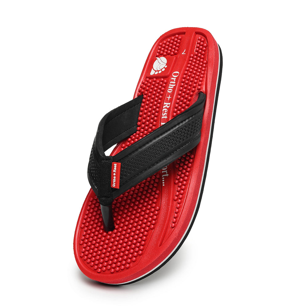 Ortho + Rest Orthopedic Men's Flip Flops with Acupressure Footbed