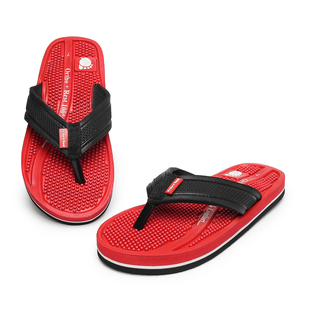 Ortho + Rest Orthopedic Men's Flip Flops with Acupressure Footbed