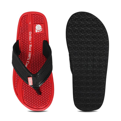 Ortho + Rest Orthopedic Men's Flip Flops with Acupressure Footbed