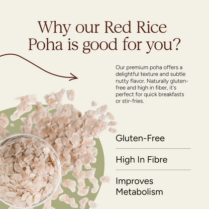 Soil Origin Red Rice Poha (Flakes) (Set Of 2)
