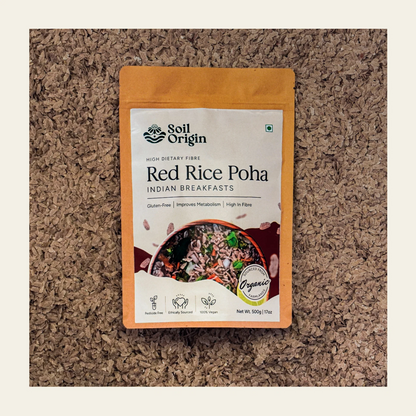 Soil Origin Red Rice Poha (Flakes) (Set Of 2)