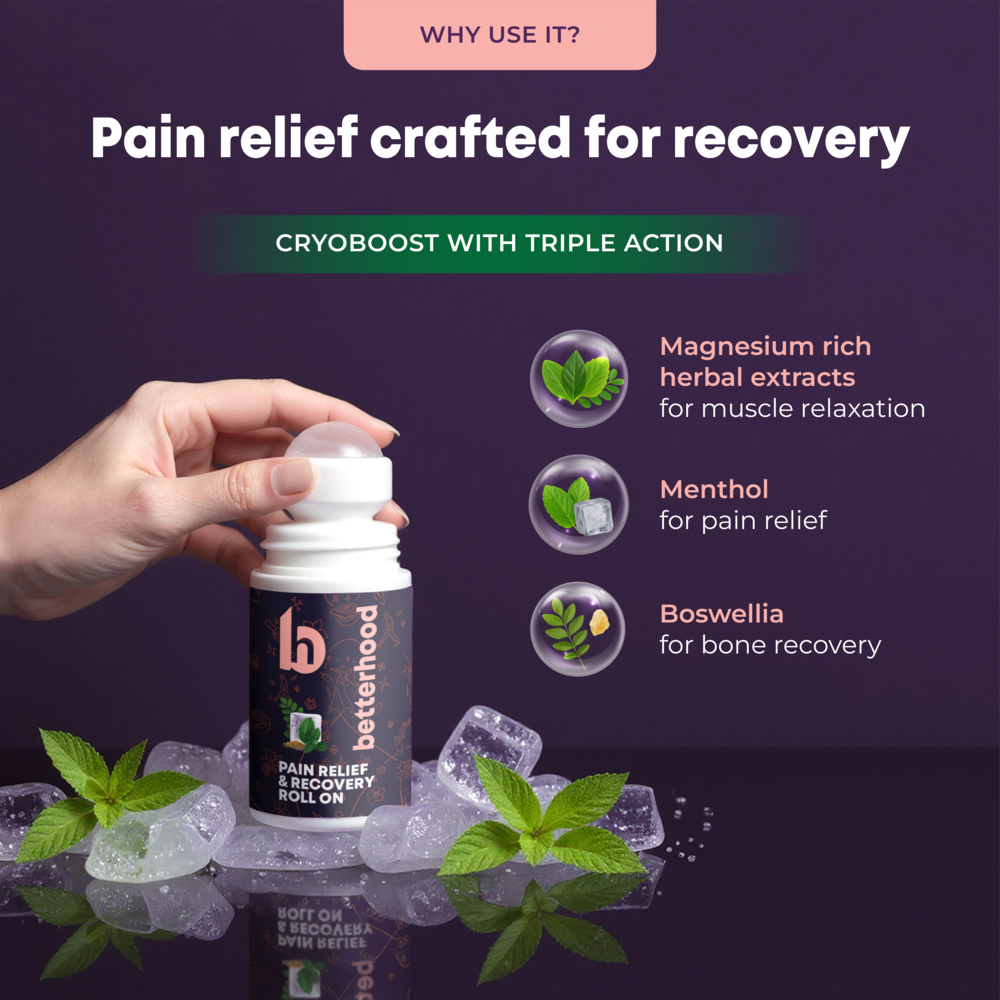 Betterhood Pain Relief and Recovery Roll-On