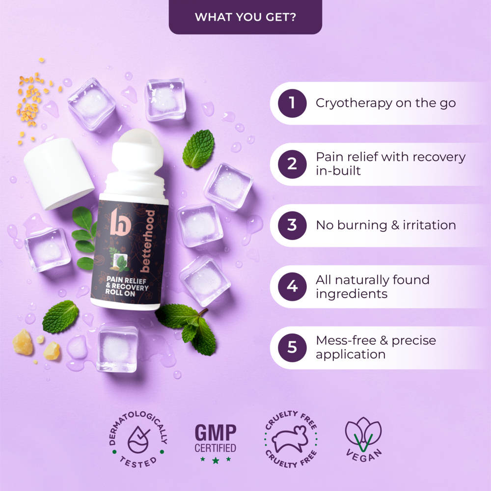 Betterhood Pain Relief and Recovery Roll-On