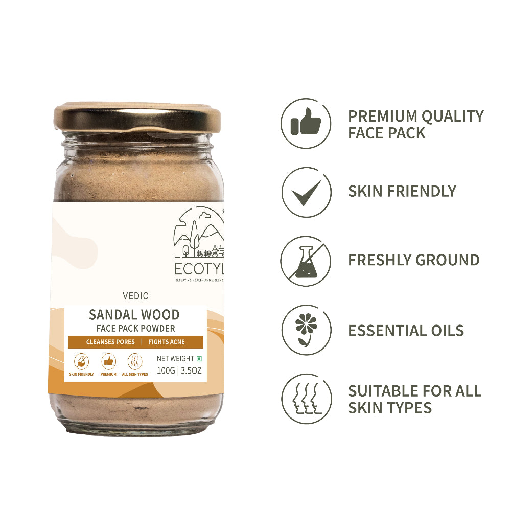 Ecotyl Sandal Wood Face Pack Powder