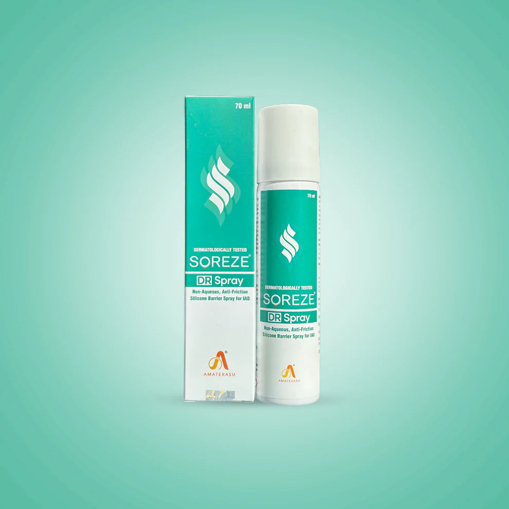 SOREZE DR Spray | Anti-Diaper Rash Spray for Treatment and Prevention of Diaper Rashes in Seniors & Babies