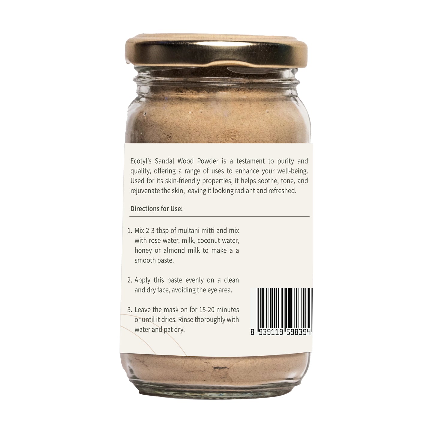 Ecotyl’s Natural Sandalwood Powder 100 g