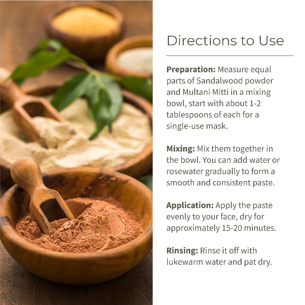 Ecotyl Face Pack Combo - Sandalwood Powder and Multani Mitti