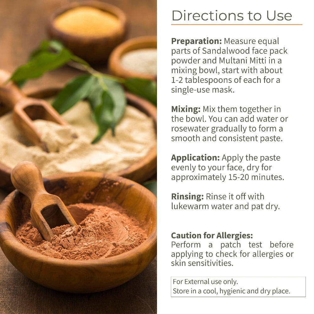 Ecotyl Sandal Wood Face Pack Powder