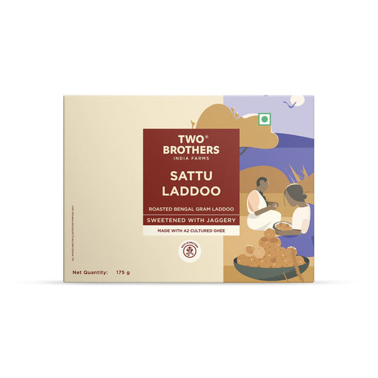 Two Brothers India Farms Sattu and Jaggery Laddu/Laddoo