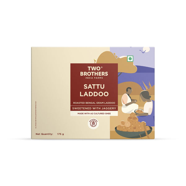 Two Brothers India Farms Sattu and Jaggery Laddu/Laddoo