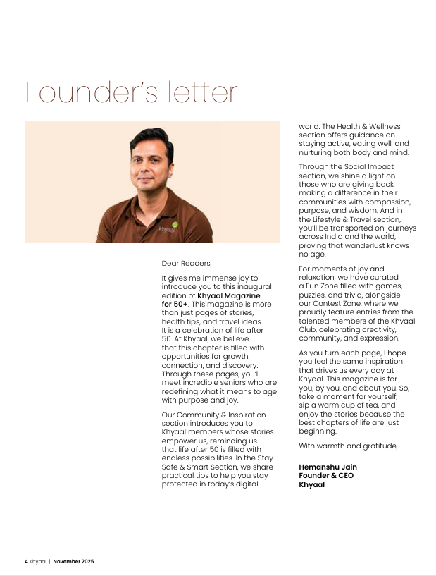 Khyaal Magazine – Annual Subscription (4 Issues) | Physical Copy