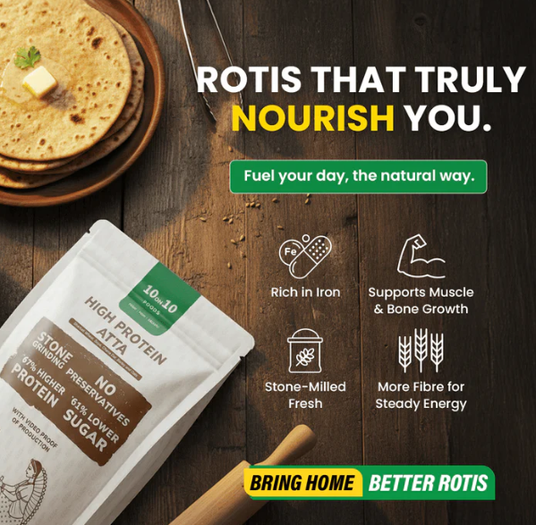 10on10foods High Protein Atta 2 Kg