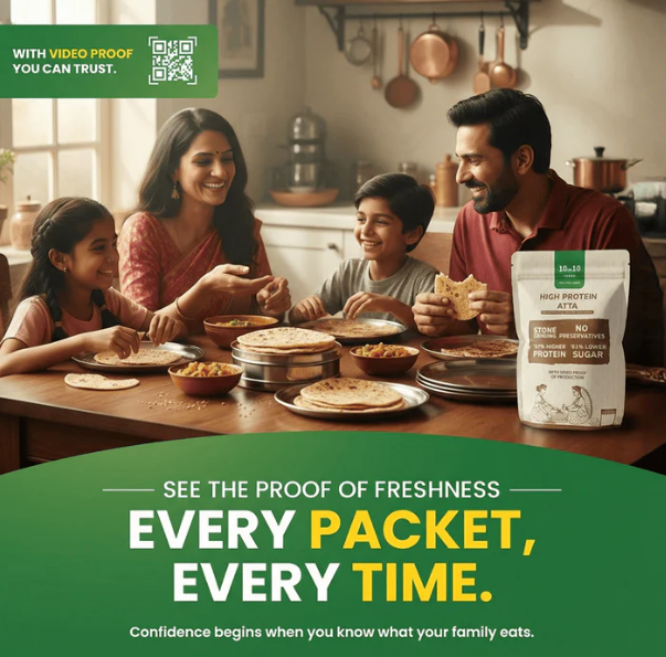 10on10foods High Protein Atta 2 Kg