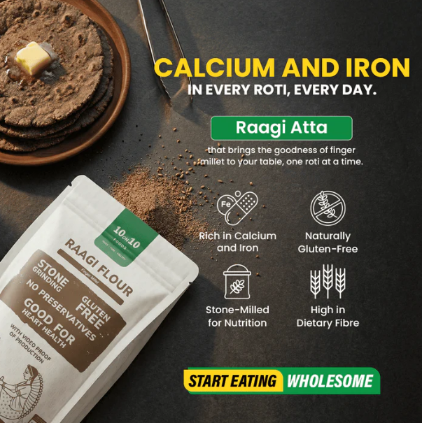 10on10foods Ragi Flour 2 Kg