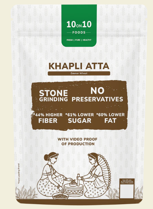 10on10foods Khapli Atta 2 Kg