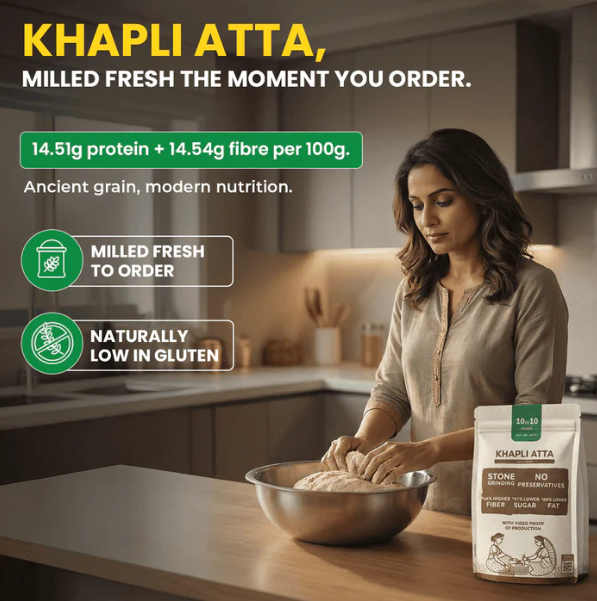 10on10foods Khapli Atta 2 Kg