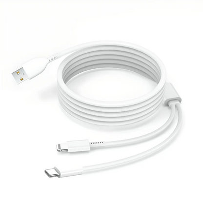 LA' FORTE 2 in 1 PVC Soft charging cable