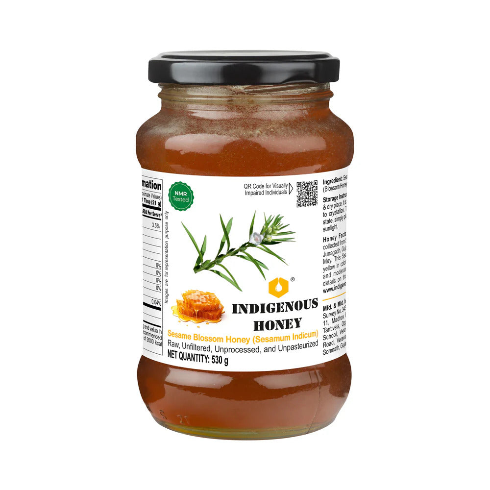Indigenous Honey Natural Sesame Honey - Raw, Unfiltered, Pure