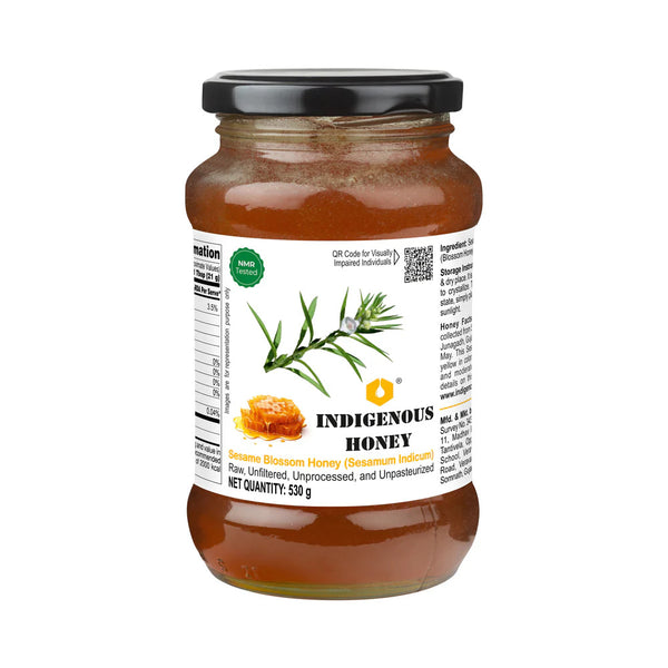 Indigenous Honey Natural Sesame Honey - Raw, Unfiltered, Pure