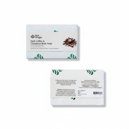 Soil Origin Handmade Body Soap Combo - Green French Clay, Charcoal Lemongrass, Coffee Cinnamon