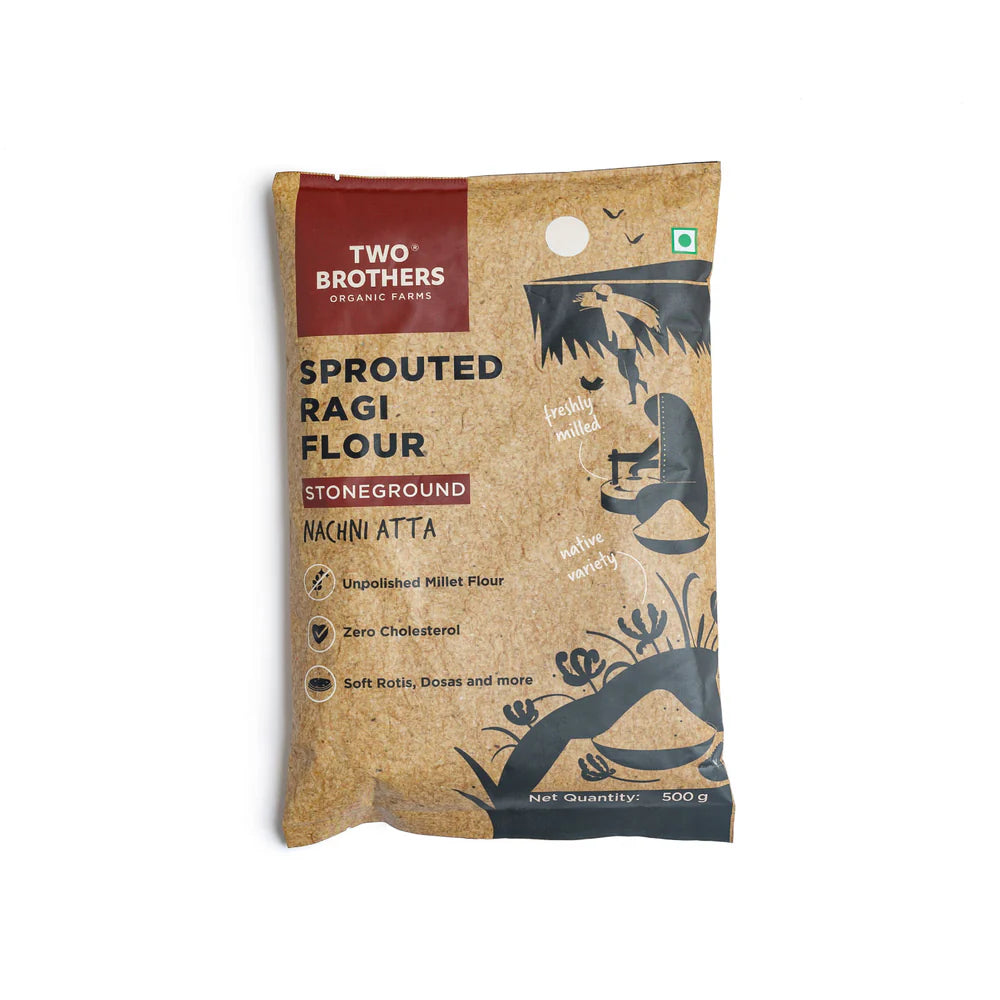 Two Brothers Organic Farms Sprouted Ragi Malt Nachni Satva