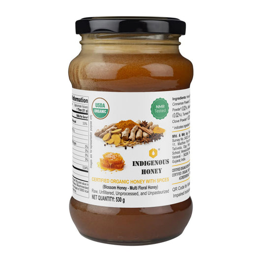 Raw Organic Honey with Mix Spice