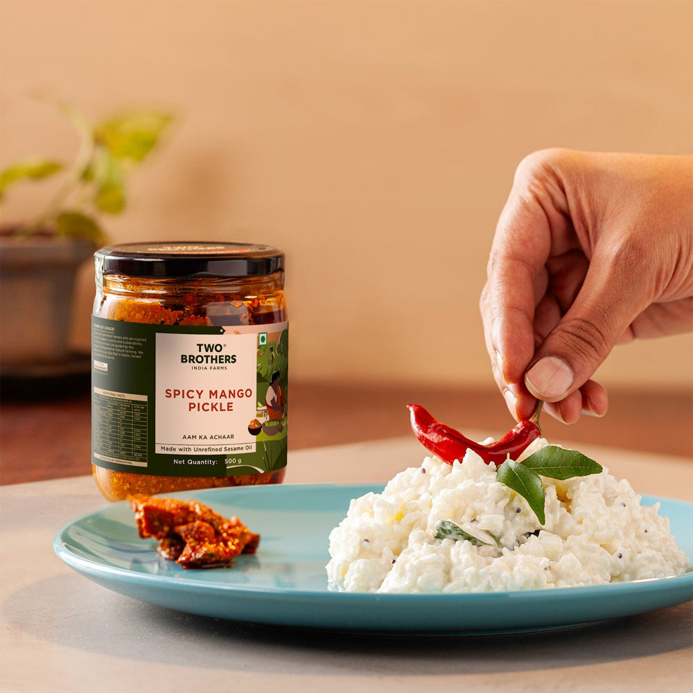Two Brothers India Farms Spicy Mango Pickle