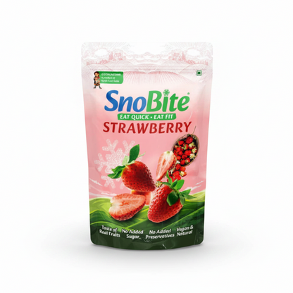 SnoBite Strawberry Stand-up Ziplock Pouch