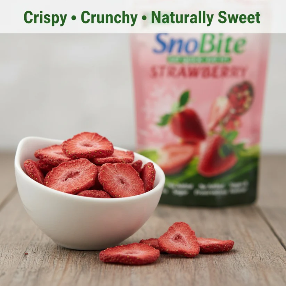 SnoBite Strawberry Stand-up Ziplock Pouch