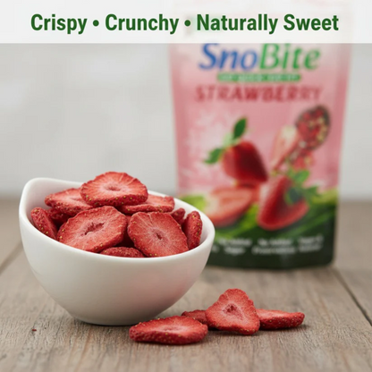 SnoBite Strawberry Stand-up Ziplock Pouch