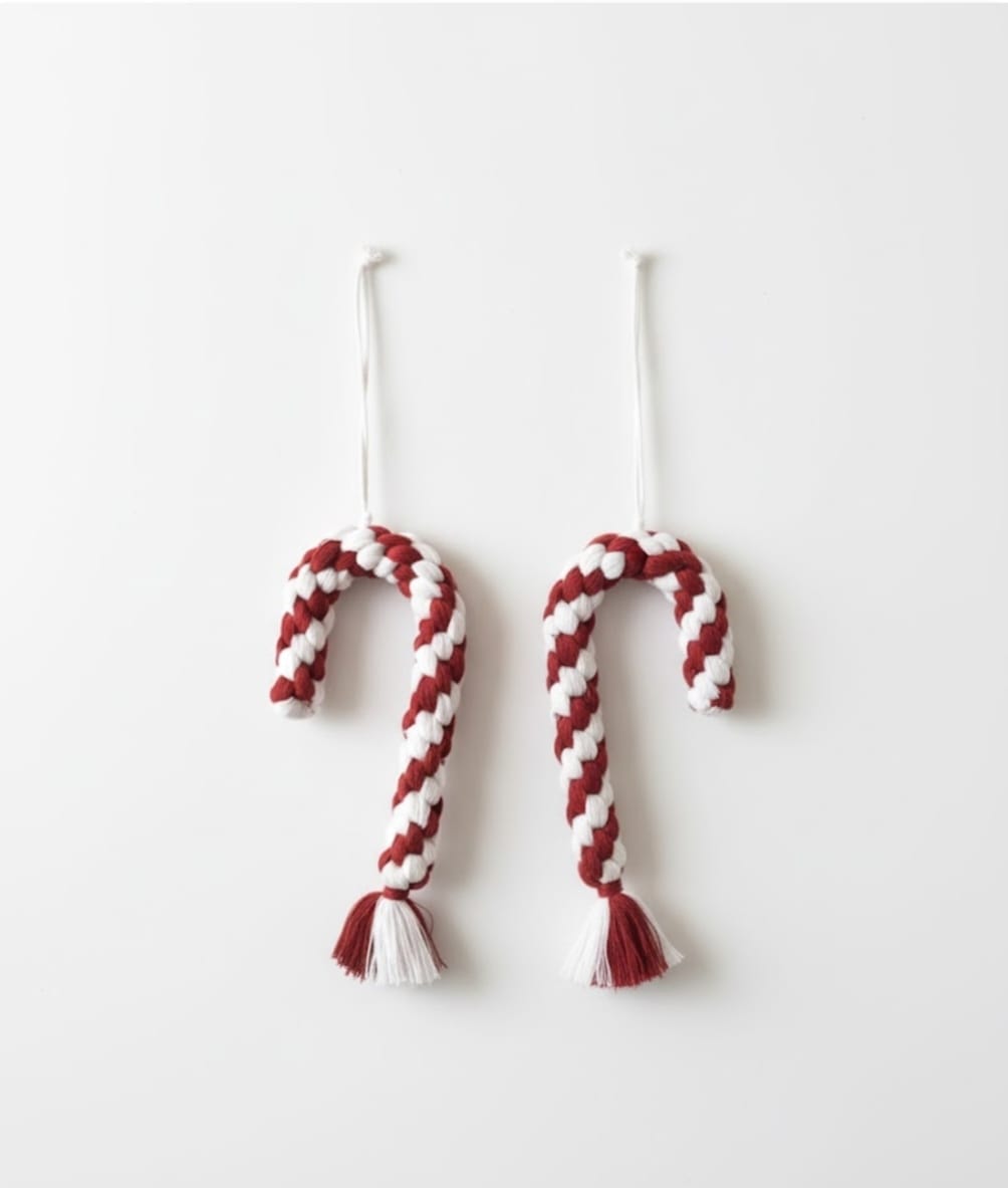 The North Pole Parcel Sugarplum Knots (Red Colour- Set of 2)