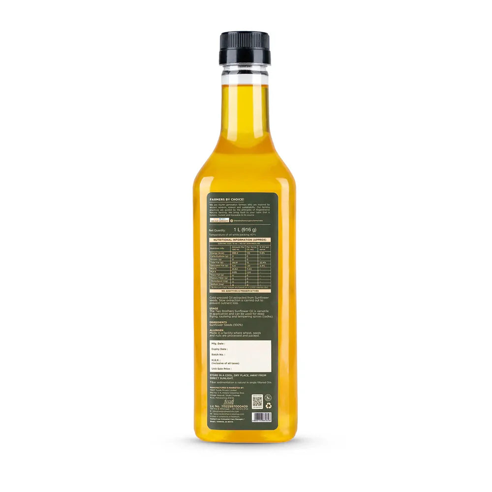 Two Brothers Organic Farms Sunflower Oil