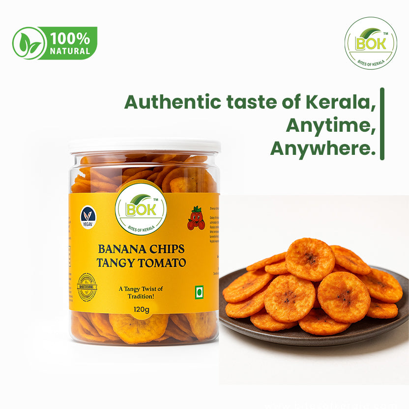 Bites Of Kerala Banana Chips Tangy Tomato- 120G