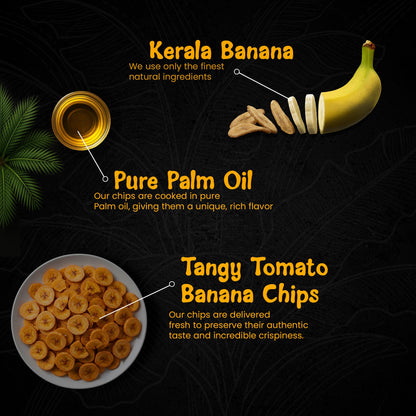 Bites Of Kerala Banana Chips Tangy Tomato 120 g