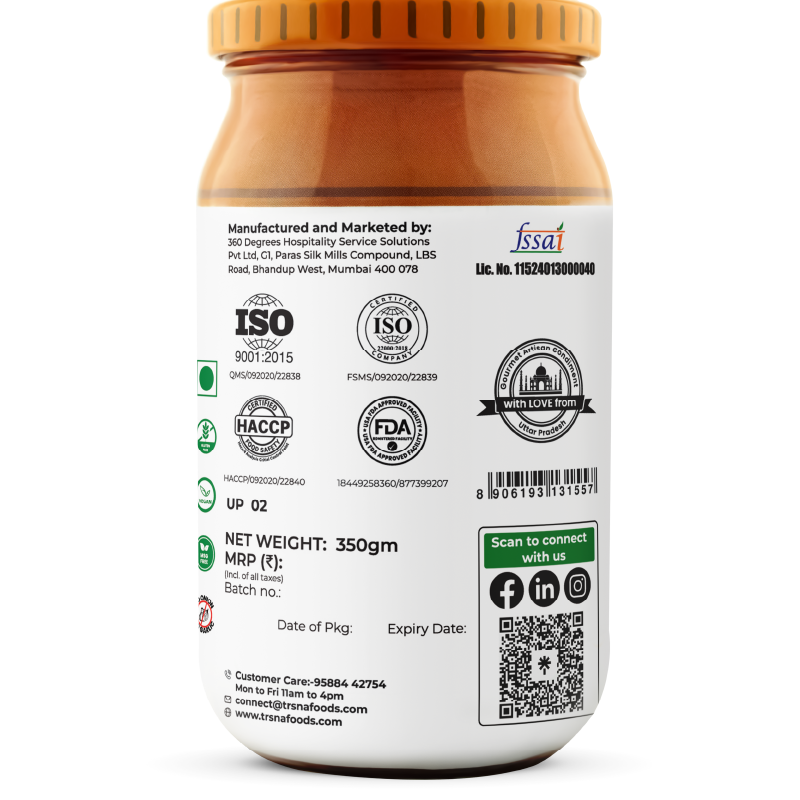 Trsna Banarasi Green Chilli Pickle - 350gms