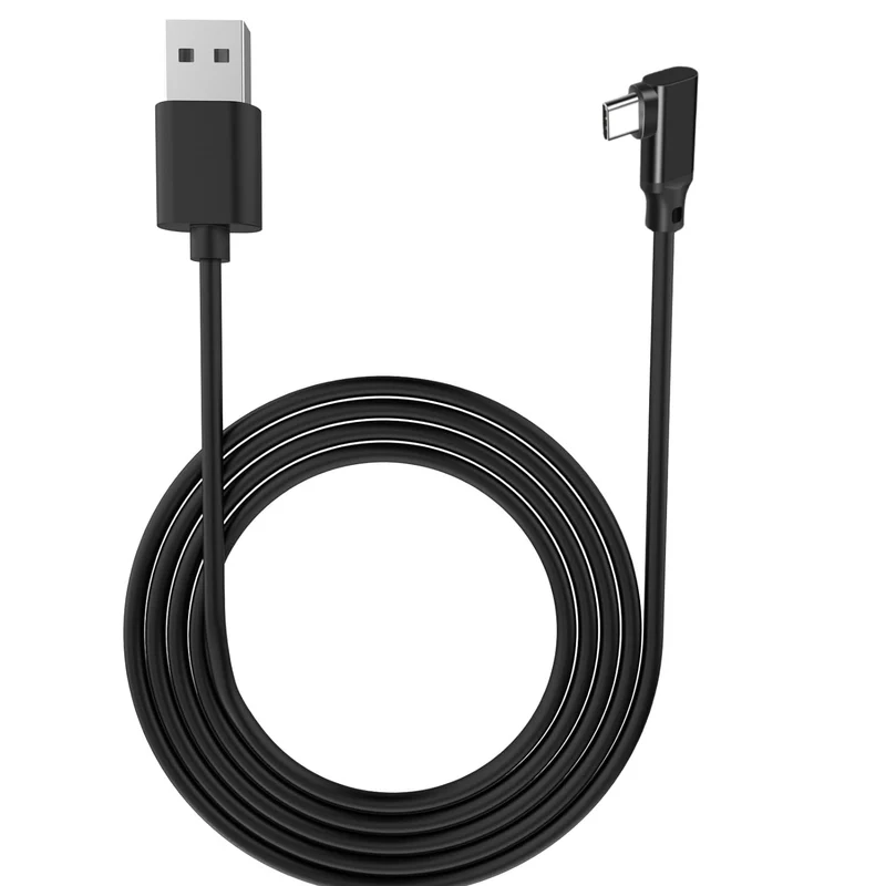 LA' FORTE Flixx USB-A to USB-C Cable with L-Shaped Connector, 1 Meter, 45W Super Fast Charging, 3A High-Speed Data & Power Transfer