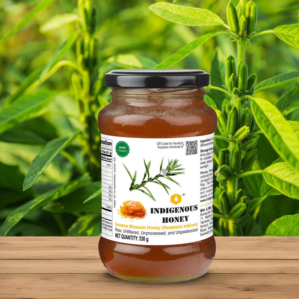 Indigenous Honey Natural Sesame Honey - Raw, Unfiltered, Pure