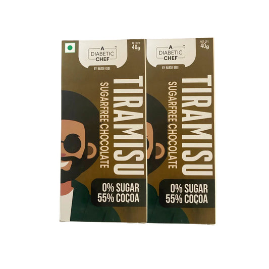 A Diabetic Chef  Tiramisu Sugar-Free Chocolate | Vegan, 40g