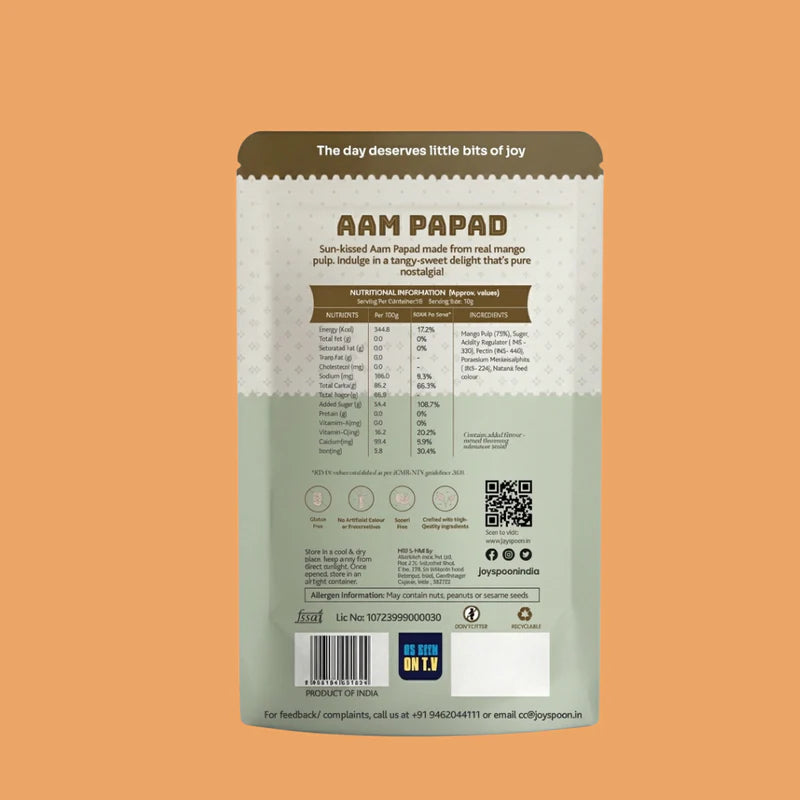 Joyspoon Aam Pappad 100gm