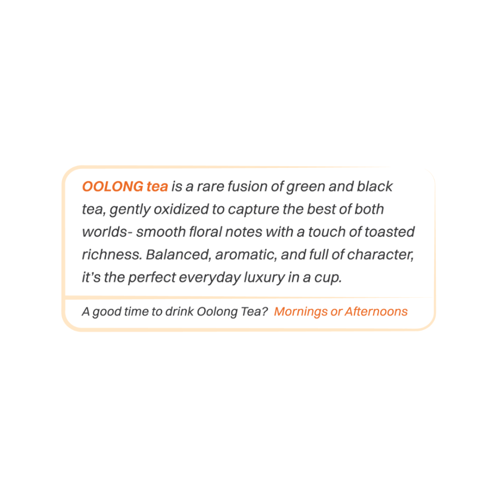 Deroi Tea Golden Sunset Oolong Tea (Fruity & Aromatic)