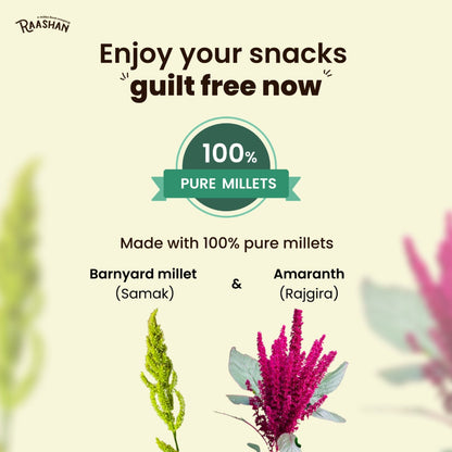 Raashan Pure Millet Flour | 100% Gluten free | Maida Replacement