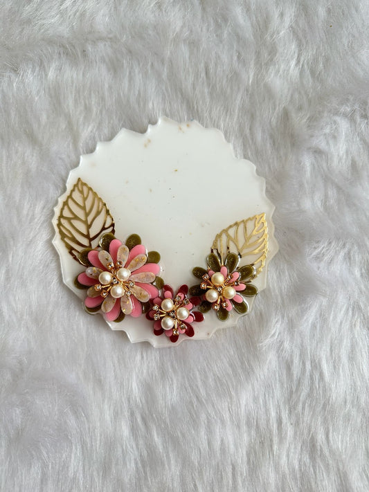 Pearl Floral Festive Plate/Platter